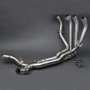 For KAWASAKI Z1000 Motorcycle Exhaust Full Systems Front Mid Pipe Ninja 1000 Slip-onnModified Connect Tube Stainless Steel Link
