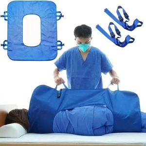 Alfombrilla para girar y trasladar pacientes paralizados, color azul real, talla única, de poliéster, ayuda de enfermería para el cuidado de ancianos postrados en cama - Product Image 2