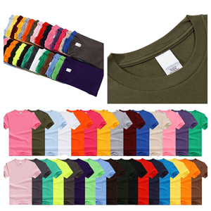 Usine en gros pas cher unisexe épais coton chemises vierges surdimensionné logo personnalisé impression uni <span class=keywords><strong>blanc</strong></span> <span class=keywords><strong>t</strong></span>-shirts pour hommes femmes - Product Image 2