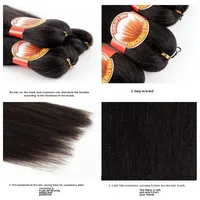 Offre Spéciale : 3x Extensions Africaines Pré-étirées EZ Braiding pour Ombré, Tresses Synthétiques Pré-étirées Faciles à Tresser, Modélisation à l'Eau Chaude