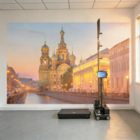 Máquina de Pintura UV Robótica para Paredes, Impresora Mural Vertical 3D Automática, Nueva Impresora UV de Cama Plana DX5/DX7/XP600