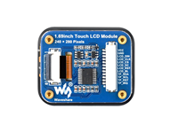 Módulo LCD Táctil Capacitivo Redondo Waveshare de 1.69 Pulgadas, Resolución IPS de 240x280, Interfaz SPI/I2C, 262K Colores