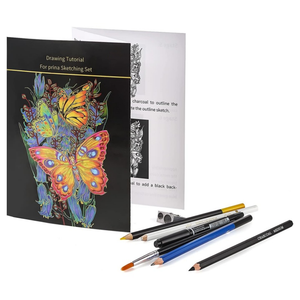 Lot de 76 ensembles de dessins kit de dessins professionnel kit de croquis complet avec <span class=keywords><strong>crayon</strong></span> de couleur aquarelle au fusain de <span class=keywords><strong>graphite</strong></span> pour artistes - Product Image 3