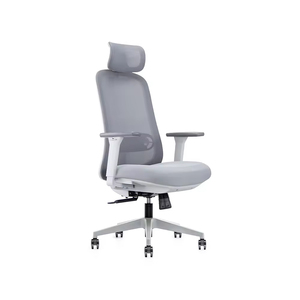 <span class=keywords><strong>Chaise</strong></span> <span class=keywords><strong>de</strong></span> <span class=keywords><strong>bureau</strong></span> pivotante <span class=keywords><strong>de</strong></span> direction en maille grise moderne <span class=keywords><strong>de</strong></span> <span class=keywords><strong>petite</strong></span> taille pour un usage domestique - Product Image 3