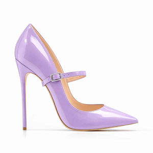 <span class=keywords><strong>Décolleté</strong></span> Vernice Glicine 2026 con Cinturini Incrociati, Punta Affusolata, Tacchi a Spillo, Slip-on, Scarpe da Donna per Cene e Banchetti - Product Image 1