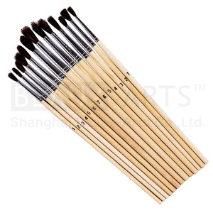 Vente en gros, brosse à cheveux économique, ensemble de pinceaux d'artiste, fournitures d'art, manche en <span class=keywords><strong>bois</strong></span> pour aquarelle, peintures à l'huile et acryliques - Product Image 3