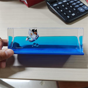 Vendita calda nave da crociera fluido liquido Drift bottiglia di nozze centrotavola decorazioni da tavola ornamento nave - Product Image 3