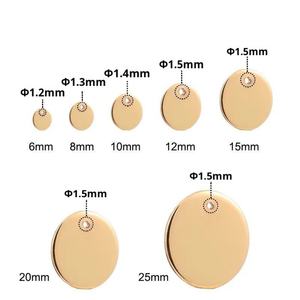 Etiqueta de Metal de Acero Inoxidable Personalizada, Accesorios para Niños, para Hacer Pulseras, Pendientes, Collares, Grabado Láser de Logotipo Pequeño - Product Image 1