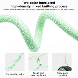 Pd 2m 60W 3A sạc nhanh USB Type-C để C cáp tốc độ cao truyền dữ liệu nylon bện cáp cho <span class=keywords><strong>iPhone</strong></span> 15 Series điện thoại di động - Product Image 2