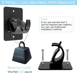 Self Adhesive <b>Curtain</b> Rod Bracket Plastic <b>Curtain</b> Rod Holders <b>Curtain</b> Rod Brackets Hooks for Bathroom Bedroom Livingroom - Product Image 2