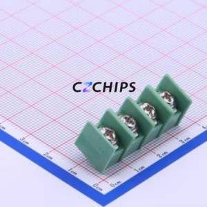 DBT10-8.5-4P-GN-P Barrier Terminal Block Through hole Component (THT),P=8.5mm Connector Two Sides 8.5mm 1x4P Straight Pin - Product Image 1