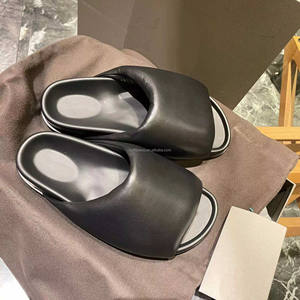 100% cuir Slip-ons Design femmes luxe toboggan pantoufles hommes Edfu toboggan <span class=keywords><strong>Granola</strong></span> sandales <span class=keywords><strong>Granola</strong></span> rembourré brossé mollet cheveux diapositives - Product Image 5