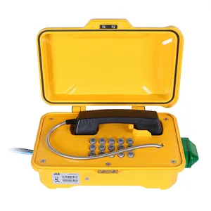 Weatherproof Industrial Telephone With Lamp IP66 Emergency Phone SIP/VOiP Rugged Heavy Duty Telephones