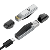Adaptateur Ethernet Type-C vers RJ45 neuf avec sortie CC, connexion réseau filaire Gigabit pour téléphone portable et ordinateur portable