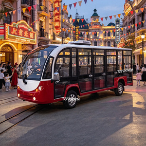 Bus électrique de tourisme à carrosserie fermée de qualité supérieure, 14 places, étanche, navette touristique pour une utilisation par tous les temps - Product Image 1