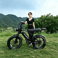 Vélo électrique V8 Eu Aus 250w, vélo électrique V8 avec écran LCD + application, 20 pouces, 7 vitesses, batterie au lithium, vélos électriques en solde, Fatbike
