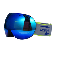 Lunettes de ski anti-froid et anti-neige à grand champ de vision avec lentille sphérique, vente directe d'usine, personnalisables