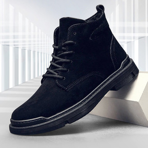 <span class=keywords><strong>Scarpe</strong></span> da <span class=keywords><strong>Uomo</strong></span> All'Ingrosso 2026, Nuove <span class=keywords><strong>Scarpe</strong></span> Casual Britanniche Autunnali con Tomaia Alta, Stile Martin Boots in Cotone - Product Image 4