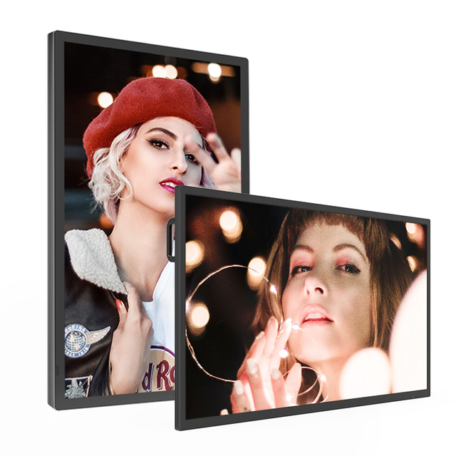 Factory Price 43" 49" 55" 65"Interactive Kiosk 2K 4K Touch Screen Digital Window Hanging Digital Signage Display