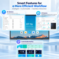 Tableau blanc interactif Android 75 pouces, écran tactile interactif avec Google Play, prise en charge des commandes SKD/OEM