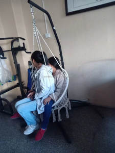 Hamaca <span class=keywords><strong>de</strong></span> punto colgante <span class=keywords><strong>de</strong></span> cuerda <span class=keywords><strong>de</strong></span> algodón para niños y adultos, silla hecha <span class=keywords><strong>a</strong></span> <span class=keywords><strong>mano</strong></span> con tejido <span class=keywords><strong>de</strong></span> needel, columpio para interiores y exteriores - Product Image 5