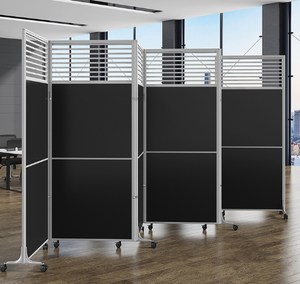 Divisor de pared de oficina en casa duradero flexible panel de oficina de sala de estar pared móvil - Product Image 2