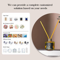 Diffuseur de parfum d'ambiance en rotin, parfum gourmand de gâteau à la vanille, pour maison, chambre et hôtel, marque privée de luxe, vente en gros