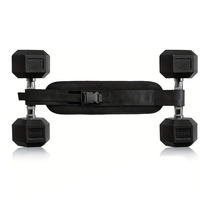 Ceinture d'entraînement en nylon pour pont de hanche avec protection de base et soutien lombaire pour la musculation et la gymnastique en salle