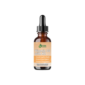 Vitamine D3 de haute qualité avec K2 en gouttes liquides – Vitamine D3 pour la force osseuse, le calcium essentiel, le soutien du calcium et de l'humeur - Product Image 1