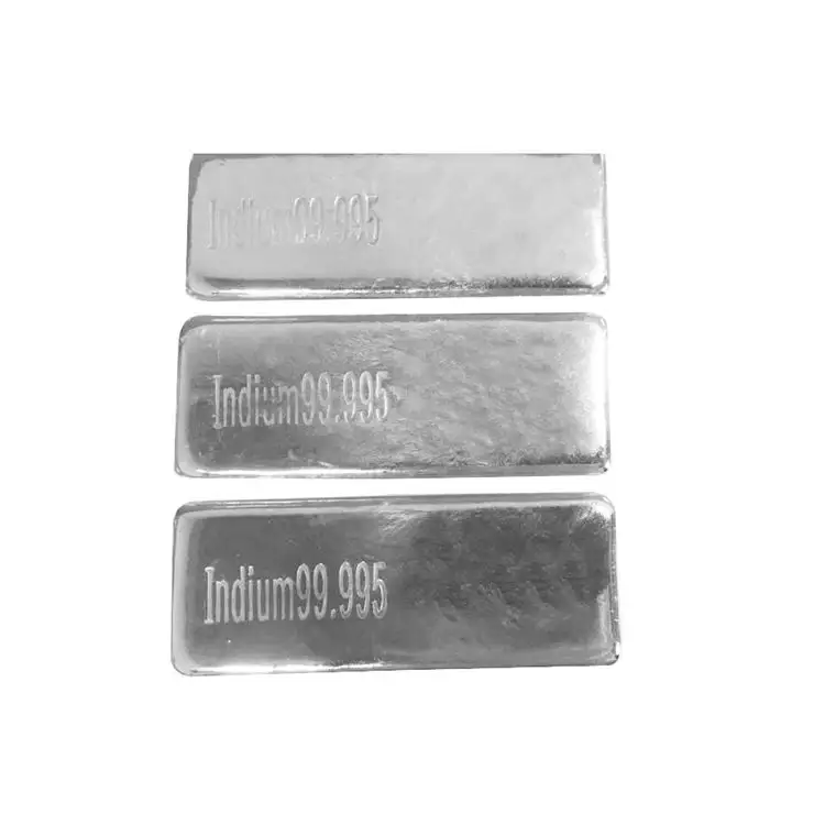 High Purity 99.995% for The Production of a Variety of Alloys Metal Indium Ingots