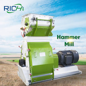 RICHI Custom ized 1-2t/h Graskorn Tierfutter Holzhammer Mühle - Product Image 1