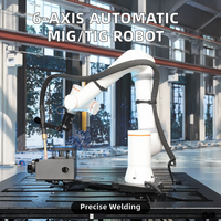 Robot de soudage MIG industriel à 6 axes, contrôlé par PLC, bras robotique CNC haute précision pour MIG/TIG