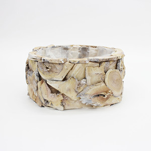 Diseño original, macetas de madera hechas a mano para interiores y exteriores, macetas decorativas de astillas de madera ecológicas originales - Product Image 2