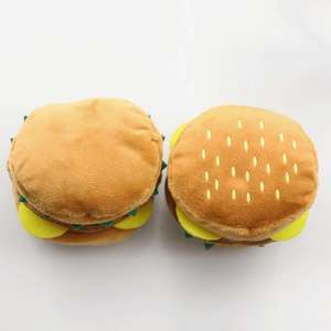 Jouet à mâcher pour chien de compagnie Hamburger jouet pour chien grinçant pour mâcher et jouer de manière interactive résistant aux morsures léger et portable - Product Image 2