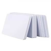 Carte vierge imprimable recto-verso au format carte de crédit, en PVC blanc, compatible NFC, pour impression jet d'encre et sublimation