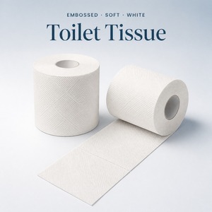 Papier toilette doux gaufré losanges, rouleau standard pour salles de bain d'hôtes et de bureaux - Product Image 5