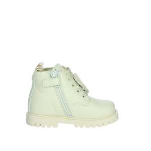 Bottines pour filles Balducci, style combat, couleur beige, avec application de cœur - Product Image 4