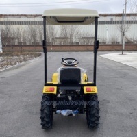 Tracteur agricole à essence de 18 CV avec auvent pare-soleil pour utilisation sur route