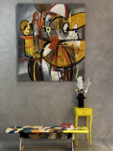Modern Art Decoration Ornaments Oil Painting Home Wood Decor <b>Wall</b> <b>for</b> Hotel Living Room Apartment Y010 Wood Oil Painting Home De - Product Image 5