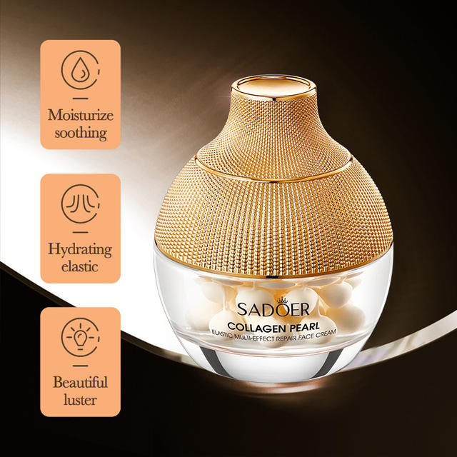 【新品】SADOER パール 24K ゴールド モイスチャライジングクリーム SADOER 24K Golden Pearl Collagen Facial Moisturizer for Whitening