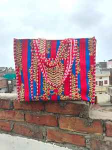 Bolso Tote de Algodón Acolchado con Estampado de Tigre Estilo Boho, Bolso de Viaje para Fin de Semana, Bolso Jola, Bolso de Hombro Suave para Compras - Product Image 2