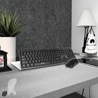 Vente en gros à bas prix d'usine Jedel Combo clavier, souris et clavier standard filaire USB pour ordinateur de bureau
