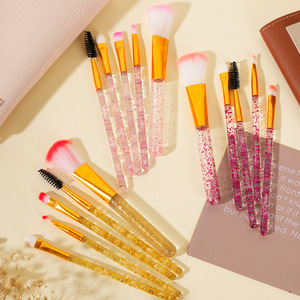 Juego de 5 <span class=keywords><strong>Brochas</strong></span> de Maquillaje con Cristales Brillantes, <span class=keywords><strong>Brochas</strong></span> Profesionales <span class=keywords><strong>para</strong></span> Corrector, Sombra de <span class=keywords><strong>Ojos</strong></span>, Delineador, Rubor <span class=keywords><strong>y</strong></span> Labios - Product Image 1