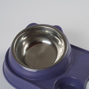 Paslanmaz çelik ve plastik kedi en iyi Set/köpek maması kaseleri su sebili ve Pet besleyici ve yüksek kalite - Product Image 4