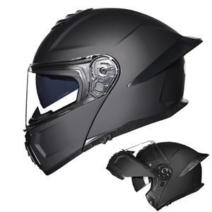 Casco da Moto Omologato DOT con Doppia Visiera, Materiale ABS, Casco Modulare Apribile Integrale per Corse - Product Image 1