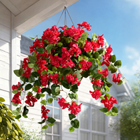 Guirlande artificielle réaliste de bougainvilliers pour centre de table de mariage, événements hôteliers, décoration intérieure, Noël, Pâques, arrangements floraux, table de fête
