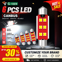 G-View Auto-LED-SMD-Kennzeichenbeleuchtung Festoon C5W 31 36 39 41mm Innenraumbeleuchtung 6000K Plug-and-Play
