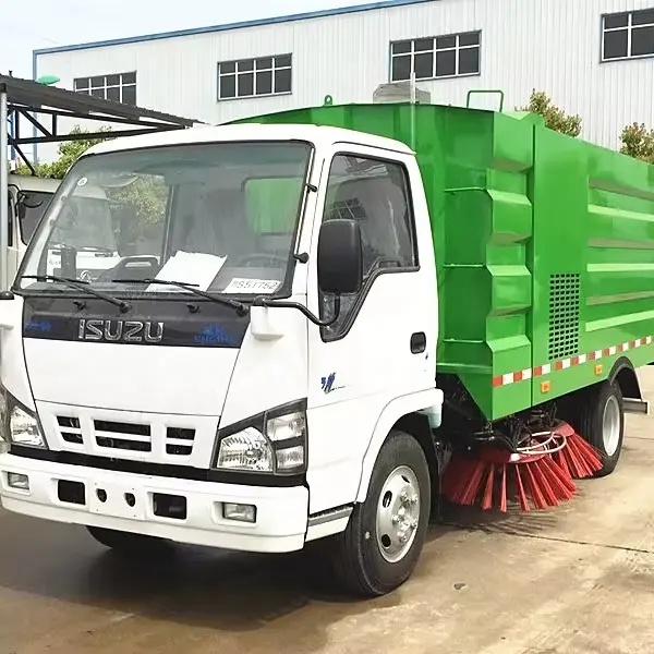Factory ISUZU 6cbm Road Sweeping Truck Sweeper Truck Small Street Cleaning Road Sweeping Machine