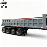 Semi-remorque benne latérale pour transport de céréales Lesu 1/14, avec pistons hydrauliques, tirants de benne, capacité 120 tonnes