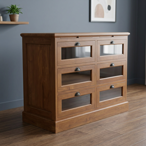 Teak Indoor Furniture Minimalist <b>Chest</b> of Drawers - Product Image 3